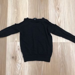 Ann Taylor black sweater with shoulder cutouts